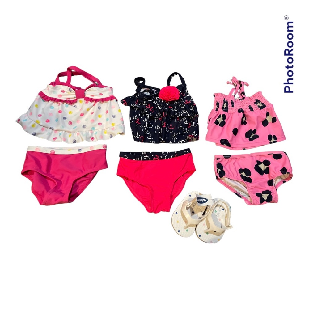 Baby girls swimsuit bundle with sandals